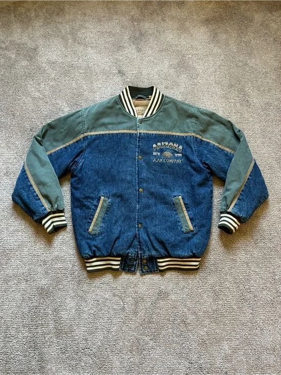 VTG 90’s Arizona Jean Co. Denim Varsity Jacket