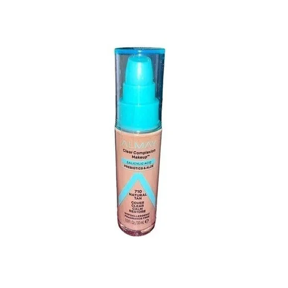 ALMAY Clear Complexion Makeup Salicylic Acid Foundation (1oz / 30mL) 710 Natural