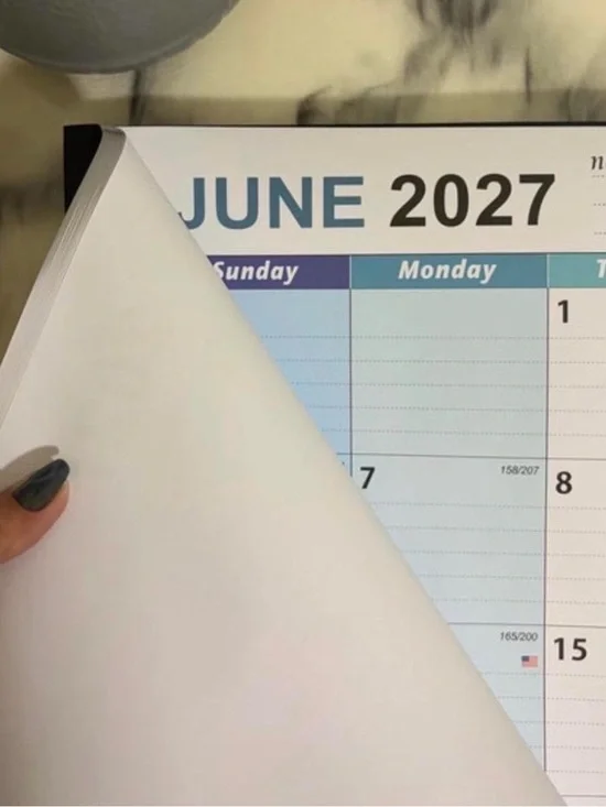 Calendar Desk Planner - January2026-June 2027