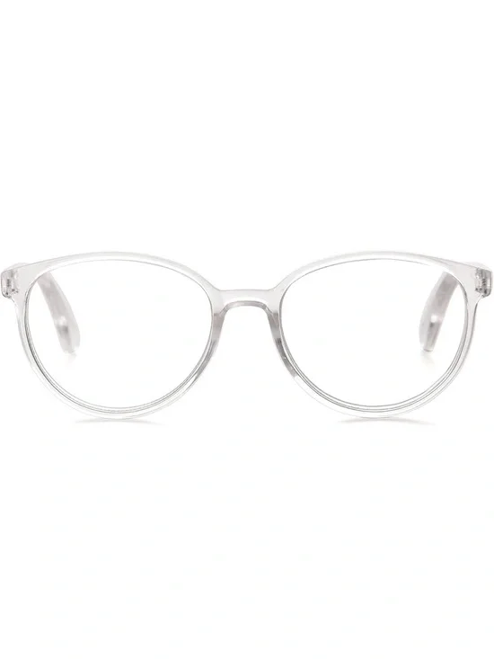 Betsey Johnson Clear Round Women's Glasses