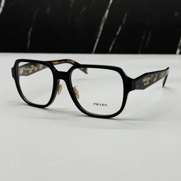 NEW PRADA PRB07VD 3891O1 WOMEN BLACK/HAVANA EYEGLASSES VPR B07D 3891O1