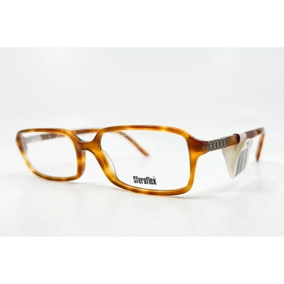 Sferoflex Eyeglass Frames Kids Brown Rectangular 1124 C420 55-17-140