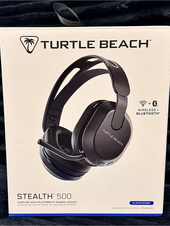 Turtle Beach Stealth 500 Black Wireless Gaming Headset-PlayStation (NWT)