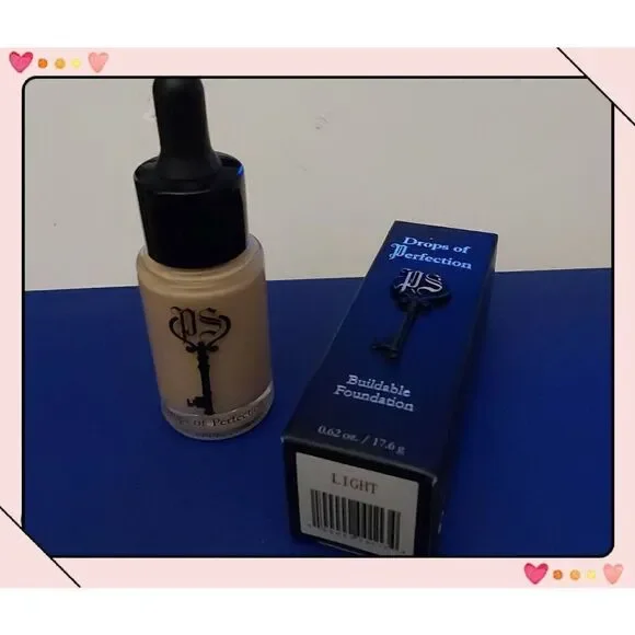 BNIB~Private Society Cosmetics Drops of Perfection Buildable Foundation in Light