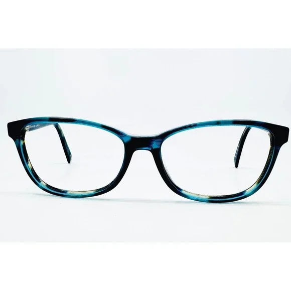 Danish Design Eyeglasses Womens Blue Teal Marble Frames 52-16-135 41074