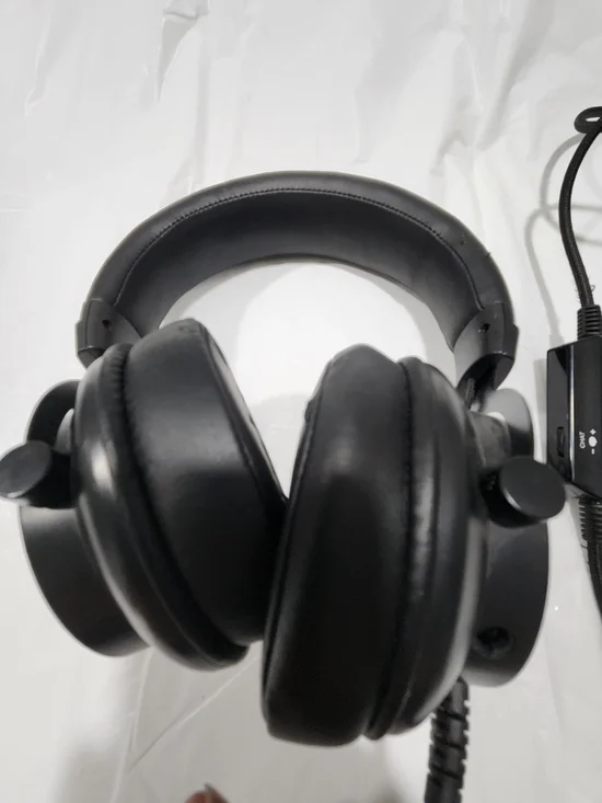 Black Over-Ear Gaming Headset with Inline Controls