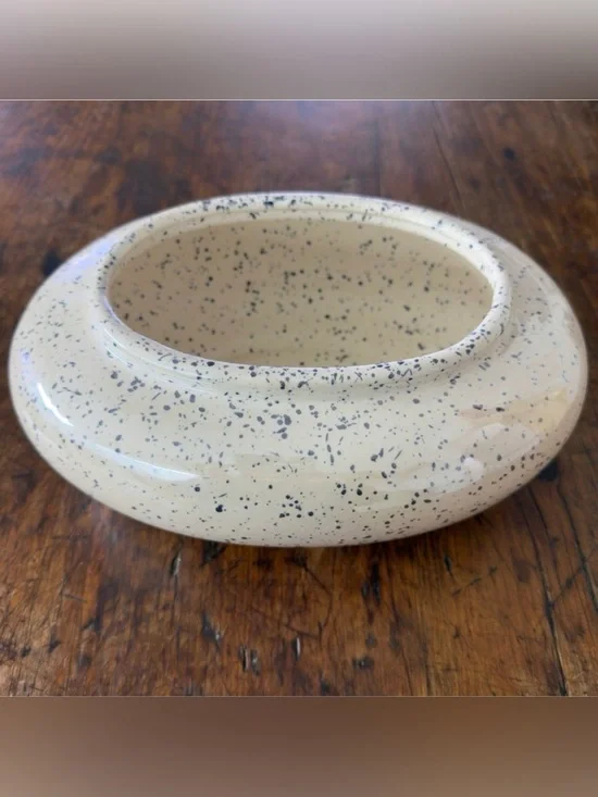 Vintage 1980’s Rosenthal Netter  Speckled Ceramic Planter