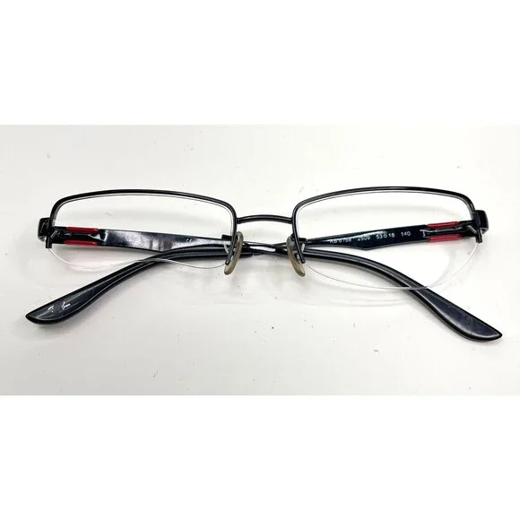 Ray-Ban Eyeglasses Frames RB 6158 2509 Black 53-18-140 Half Rim 1272