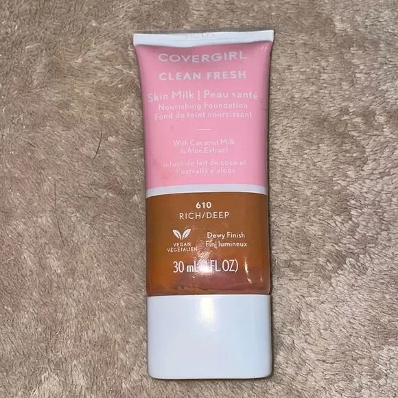 (5/$25) CoverGirl Clean Fresh Clean Fresh Skin Milk Liquid Foundation, Deep/Rich