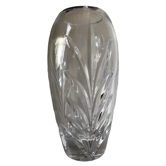 Lead Crystal Floral Vase - Miller Rogaska Covington by Reed & Barton 7