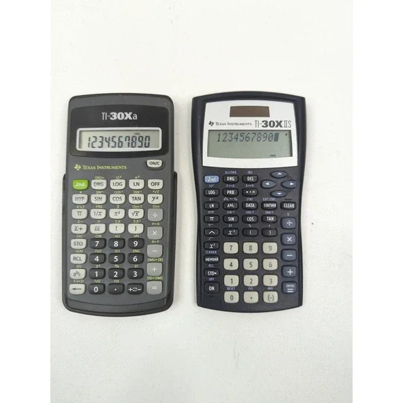 Texas Instruments‎ TI-30Xa and TI-30IIS Scientific Calculator 2 Units