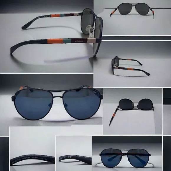 Vogue color block retro oval sunglasses VO 3977-s 982-s/55 60/14 135 LENSES NEED