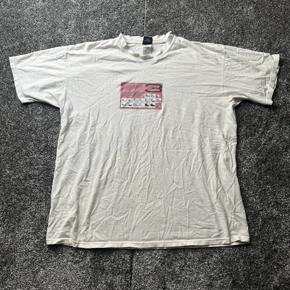 Vtg  Jordan Shirt Mens L White Crew Neck Short Sleeve Air Jordan 3 Graphic Print
