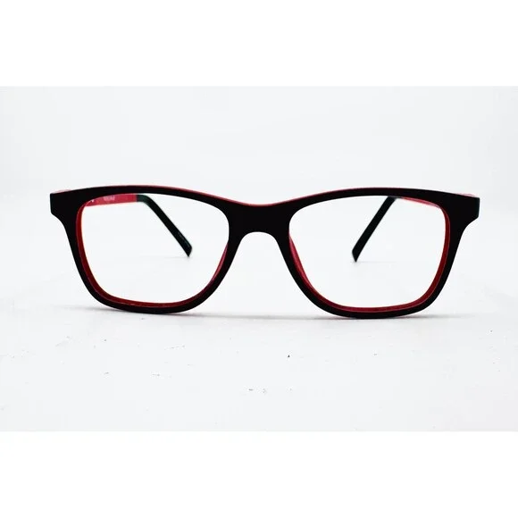 Adolfo Sport Eyeglass Frames Mens Black Red Swish 45-15-125 45mm