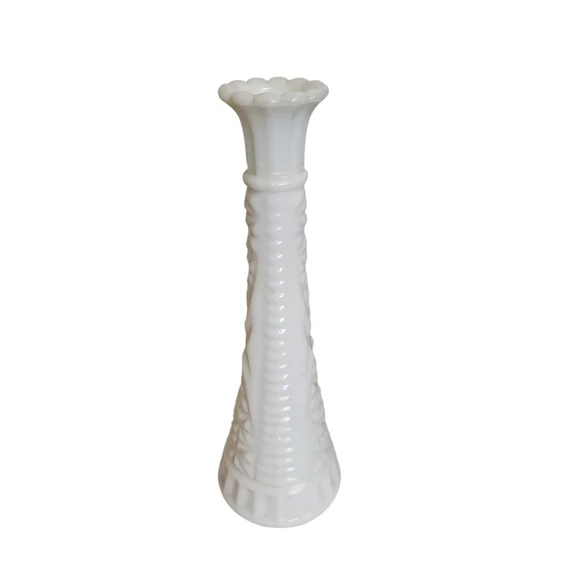 Vintage Milk Glass Bud Vase Taper