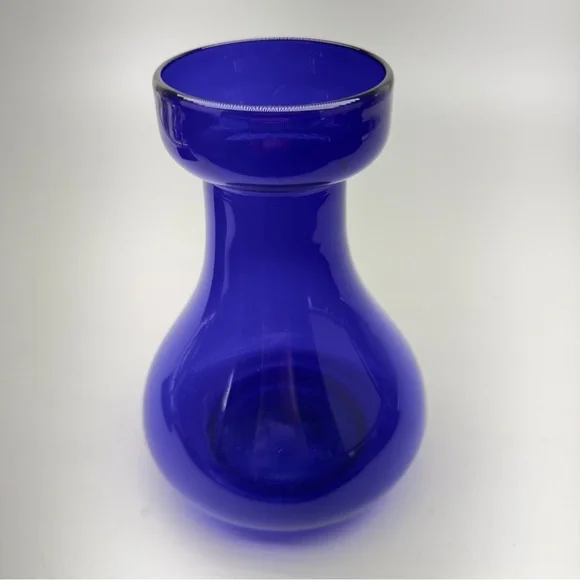 Antique Cobalt Blue Hyacinth Bulb Vase