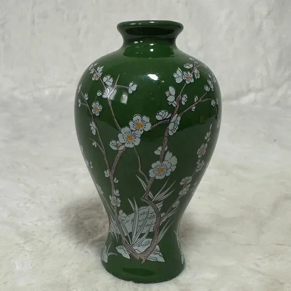 Franklin Mint Plum Blossom Mini Imperial Collection Dynasty Vase 1980 Japan