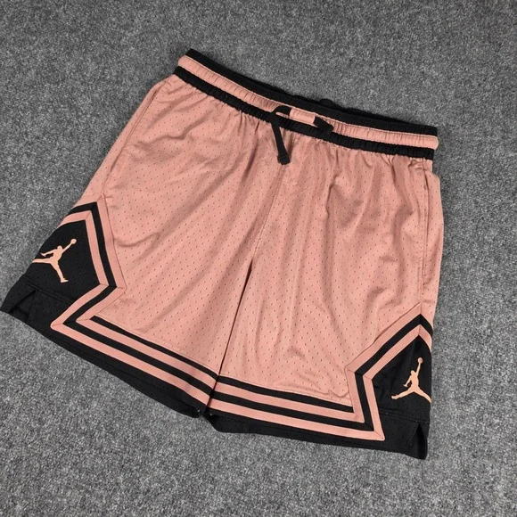 Jordan Dri Fit Sport Mesh Diamond Shorts Mens XL Pink Basketball DH9075-609