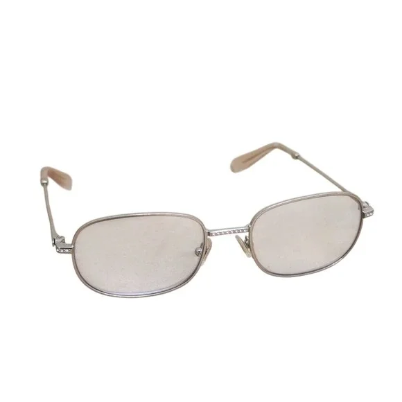 Swarovski Eyeglasses Glasses SK 4001 Polished Silver Crystals 135 52 19 Frame