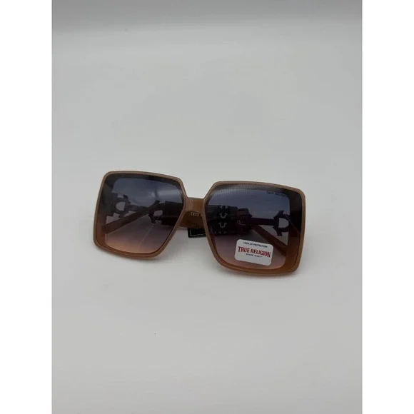 True Religion Black Shield Sunglasses - Silver Mirror‎ Lens Futuristic Y2K Style