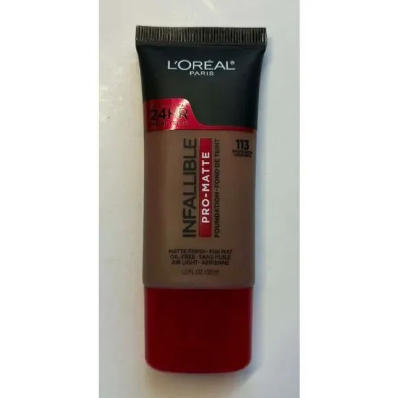 LOreal Infallible Pro Matte Foundation Matte Finish 24 hr Wear 113 Brown Suede