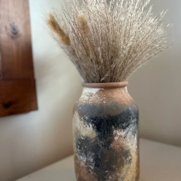 Rustic Multicolor Ceramic Vase