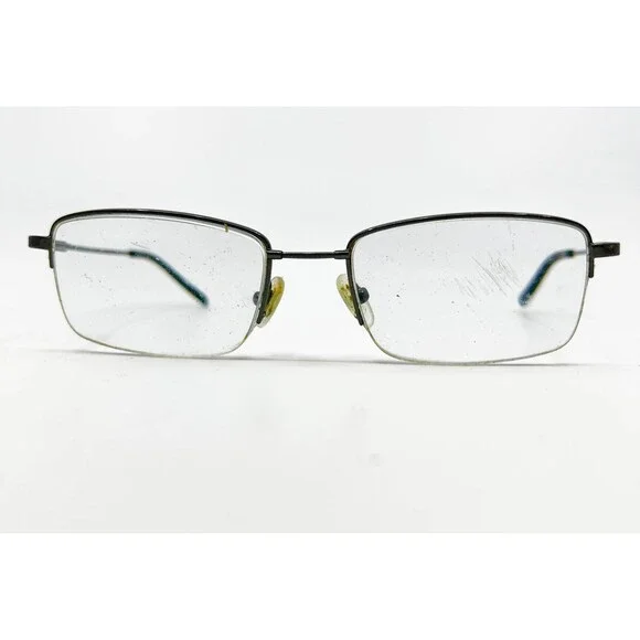 Hobie Eyeglasses Mens Gunmetal Rectangular H04004U 52-19-140