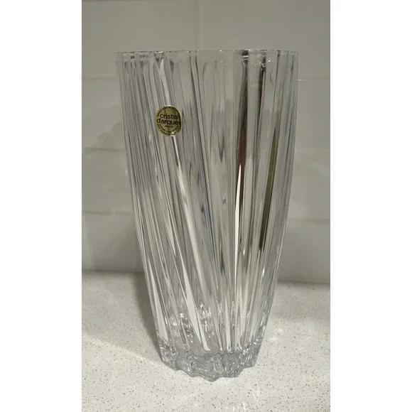 Cristal d'Arques Nocturne Vase 6 Pounds Of Solid Crystal 4