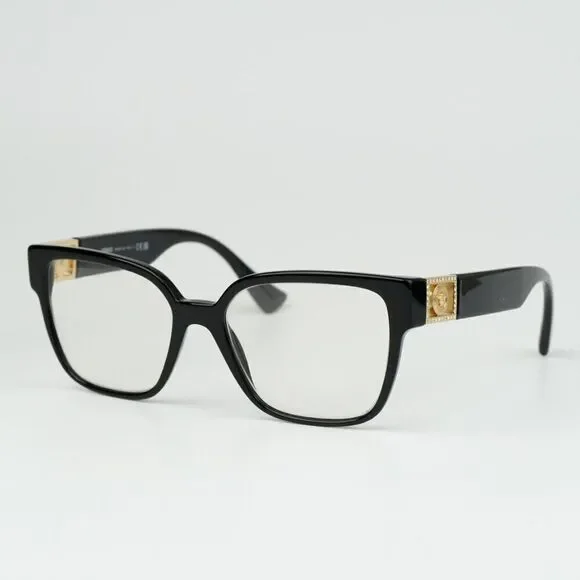 NEW Versace VE3329B GB1 Black Square Women Eyeglasses VE 3329B