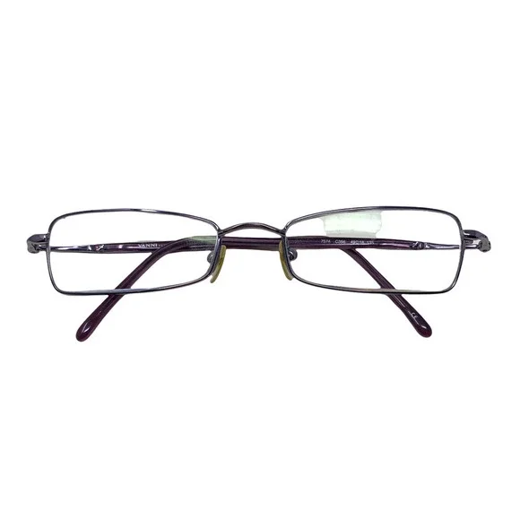 Vintage Vanni Occhiali Eyeglass Frames Only Purple Metal Full Rim C356 7574