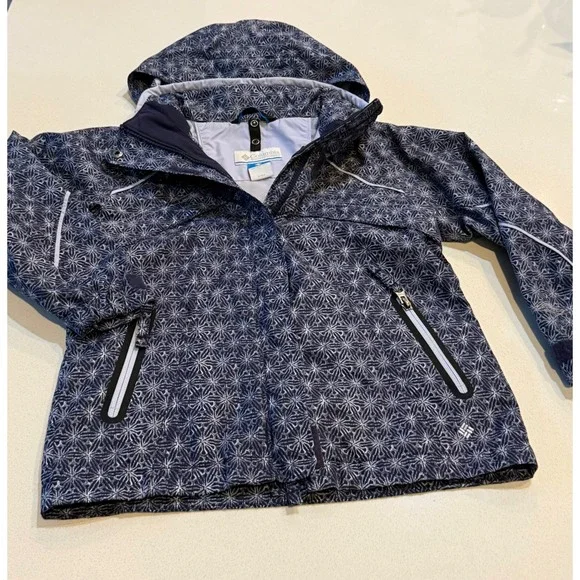 Columbia Bugaboo Kids‎ Girls 6X Jacket Omni Tech Waterproof Removable Hood