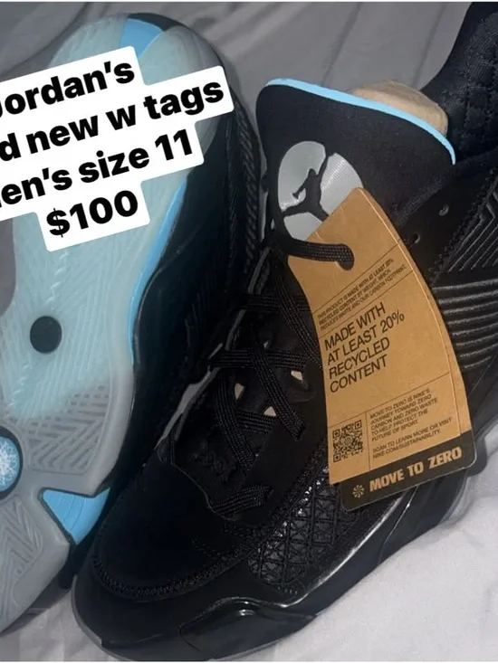 Jordan Men’s Athletic Shoes - Black/Light Blue