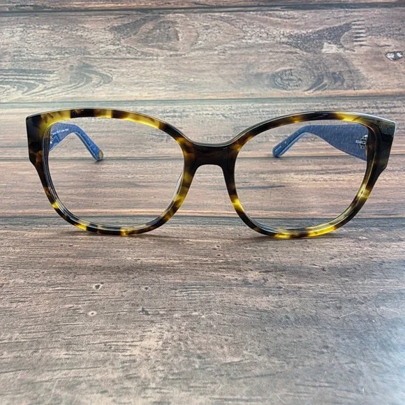 Juicy‎ Couture JU573SSAM Light Havana Tortoise Blue Eyeglasses Frames 57-18-135