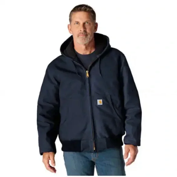 Carharrt iconic loose fit canvas zip up hoodie jacket 4XL Tall