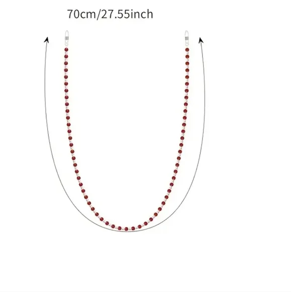 HANDCRAFTED GLASSBEAD/Chain BOHO EYEGLASS CHAIN
