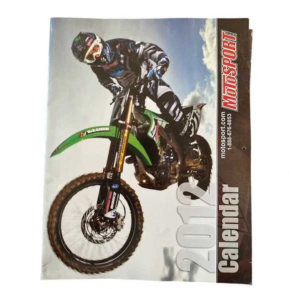 2012 Motosport Calendar Motocross Motorcycle Racing Photos‎ Wall Decor