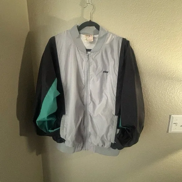 Vintage Prince Mens Windbreaker Jacket Size XL Track Tennis Nylon Colorblock 90s