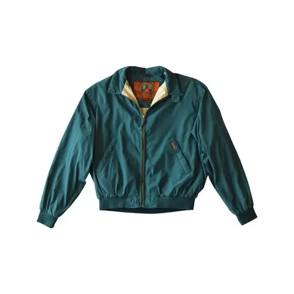 Vintage Weatherproof Harrington Bomber Jacket Teal Men's Medium