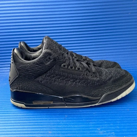 Size 15- Nike Air Jordan 3 Retro Flyknit Black Anthracite AQ1005-001
