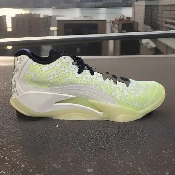New Men's Size 9.5 Jordan Zion 3 No Guts White Volt DR0675-110