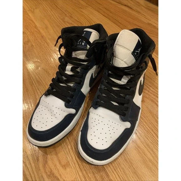 NIKE AIR JORDAN‎ 1 MID RETRO OG ARMORY NAVY SZ 14 554724-411