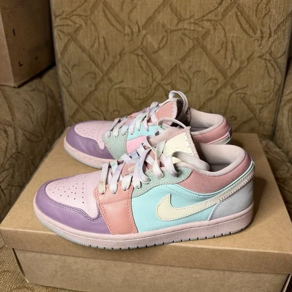 Nike Air Jordan 1 Low SE Easter Pastel Champagne DJ5196-615 Men's Size 7.5