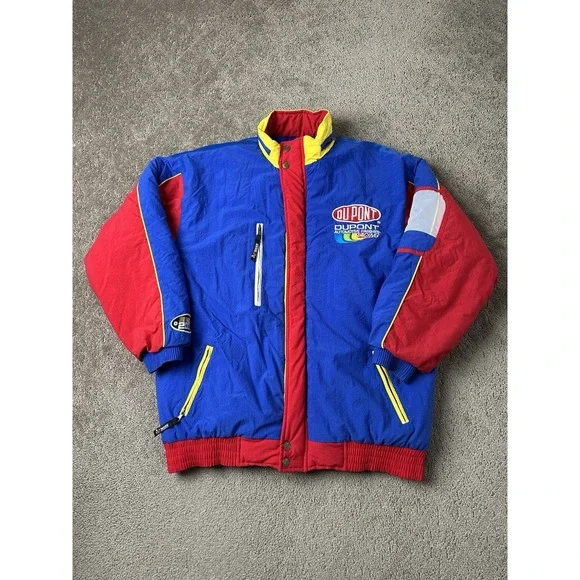 Vintage Racing Jacket 90s Chase Authentics DuPont Jeff Gordon #24 NASCAR, Size M