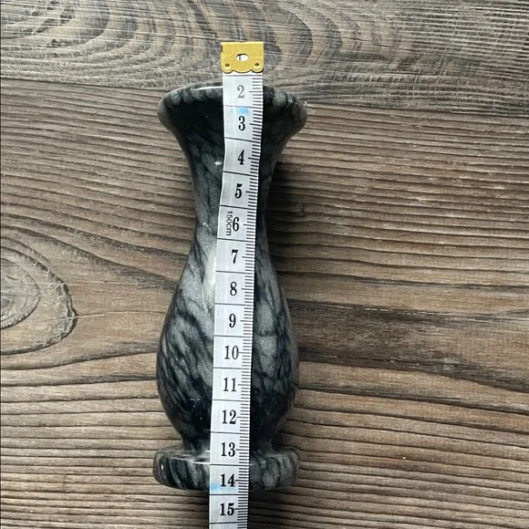 Elegant Black Marble Vase