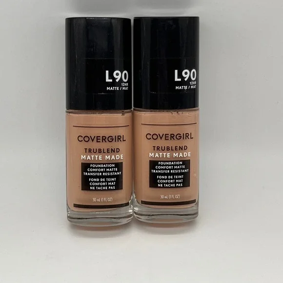 Covergirl‎ Foundation TruBlend Matte Made L90 Classic Beige 1oz 2pk Womens