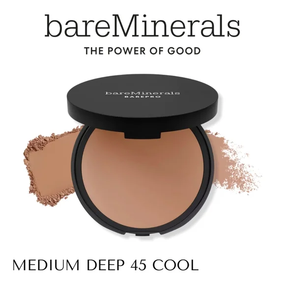 bareMinerals-BAREPRO Skin-Perfecting Powder Foundation - Medium Deep 45 Cool