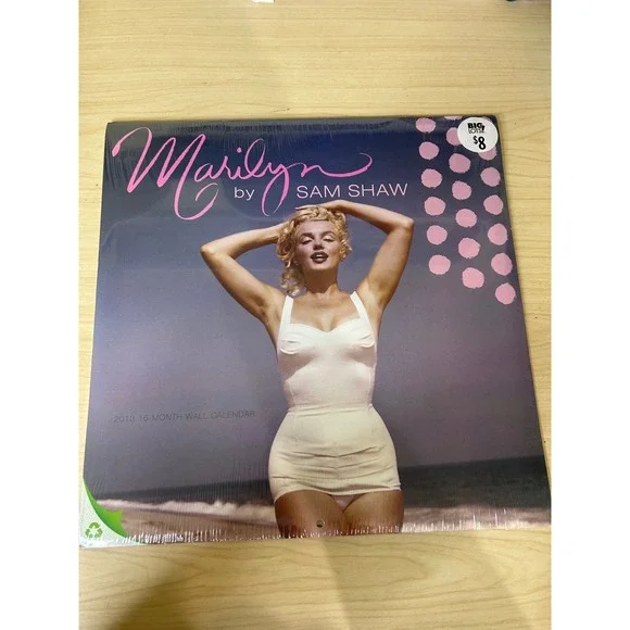 Marilyn‎ Monroe 2013 Wall Calendar Sam Shaw Photography Avalon 16 Month New