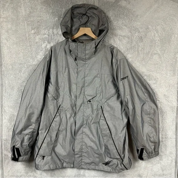 Columbia Convert Omni-Tech Gray Snowboard Jacket Men’s XL Waterproof Hooded