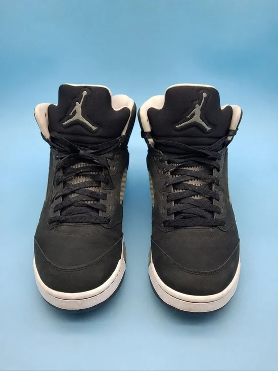 Nike Air Jordan 5 Retro Oreo Black Cool Grey Men’s Sneakers Size 10