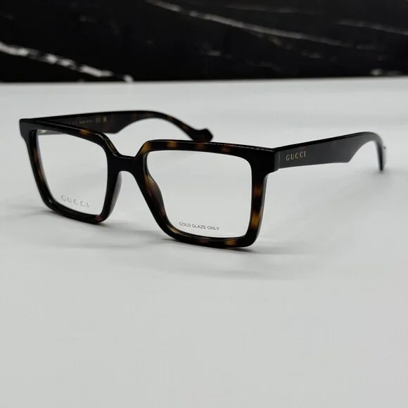 NEW GUCCI GG1540O 002 HAVANA UNISEX EYEGLASSES GUCCI
